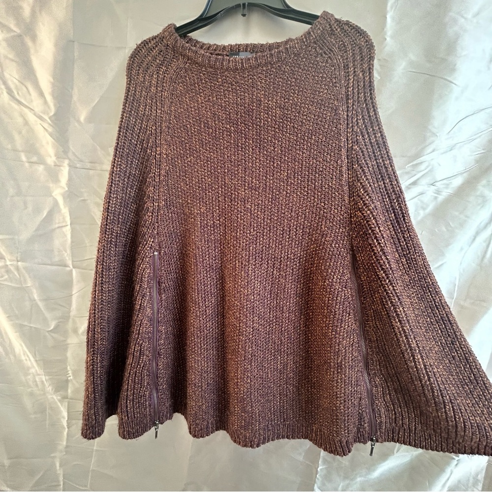 The Limited  Knit Poncho Rich Brown